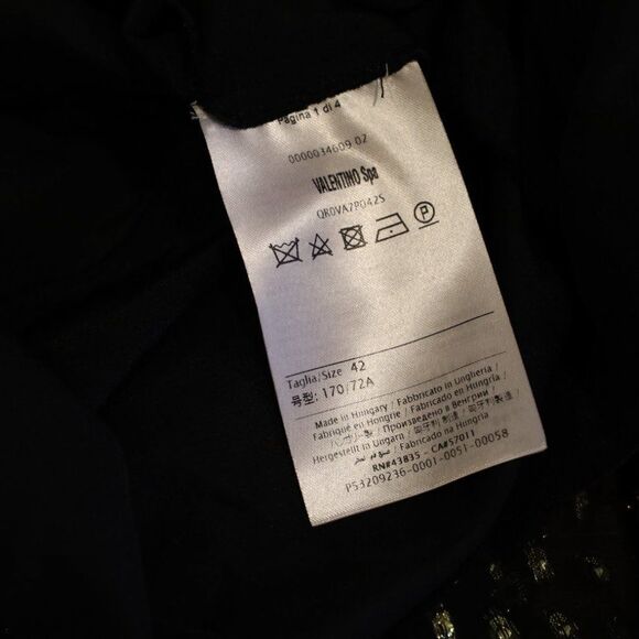 NWT Red Valentino Silk Metallic Polkadot Holiday Dress Sz 6 - Picture 7 of 8